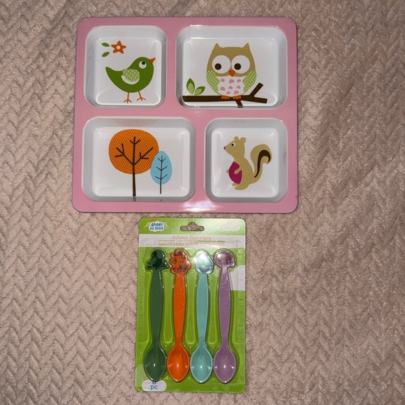Other - Kids Animal Plate and Spoon Set